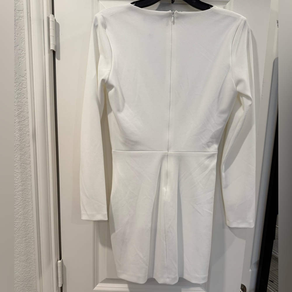 Zara White Long Sleeve Dress - Picture 3 of 3